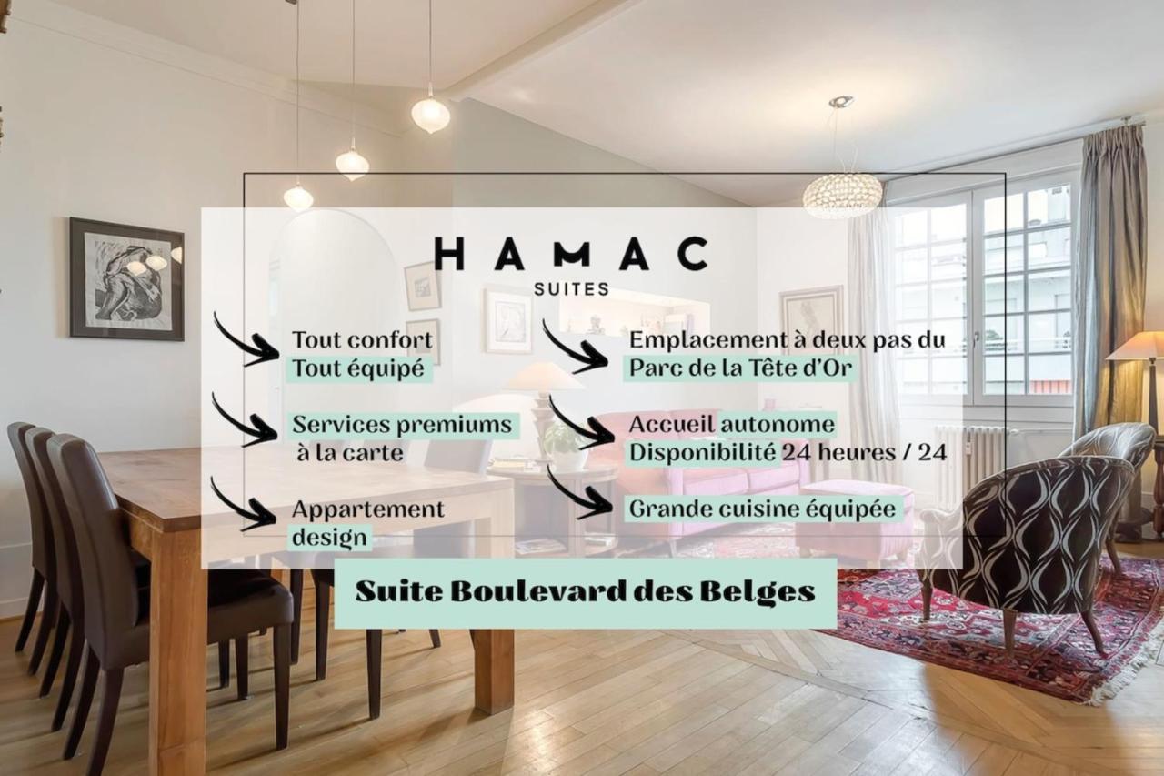 Suite Des Belges Parc Tete D'Or - 4 A 6 Voyageurs Lyon Eksteriør billede